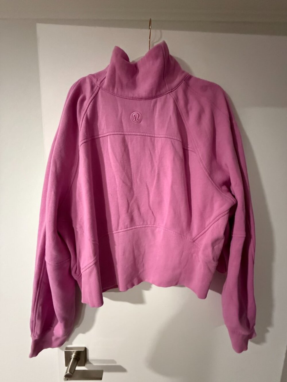 Lululemon Scuba Oversized Half Zip Hoodie Dahlia Mauve Size : XL/XXL - Picture 5 of 5